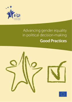 Selected examples of good practices - EIGE