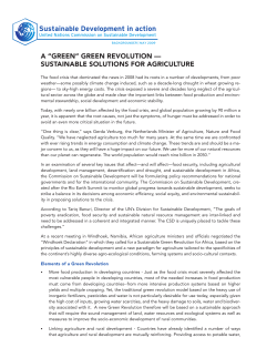 Sustainable Development in action