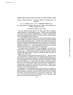 HEMOGLOBIN PRODUCTION FACTORS IN THE HUMAN LIVER