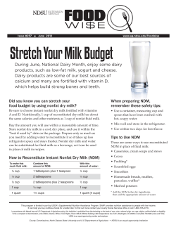 Stretch Your Milk Budget