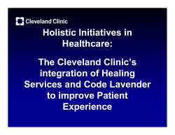 Holistic Initiatives in Healthcare