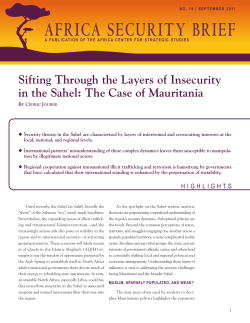 Sifting Through the Layers of Insecurity in the Sahel