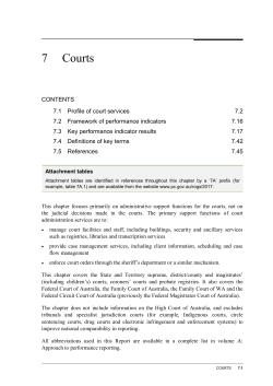 Chapter 7 Courts - Report on Government