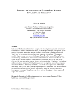 Democracy and legitimacy revise final political studies