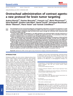 Orotracheal administration of contrast agents: a new