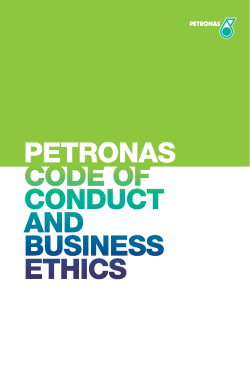 Petronas Code of Conduct and Business Ethics
