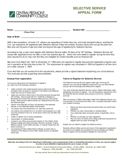 selective service appeal form