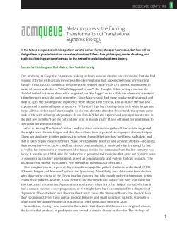 Metamorphosis: the Coming Transformation of Translational