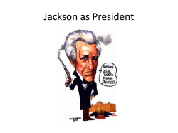 Jackson as President
