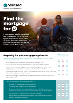 Mortgage Checklist