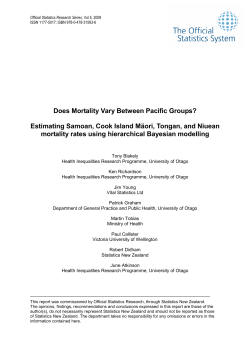 Does Mortality Vary Between Pacific Groups?