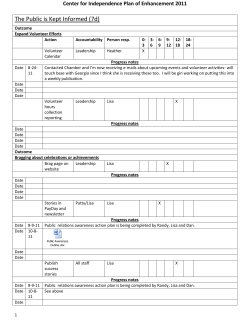 Plans Summary - Center for Independence