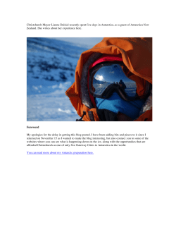 Living the Antarctic dream