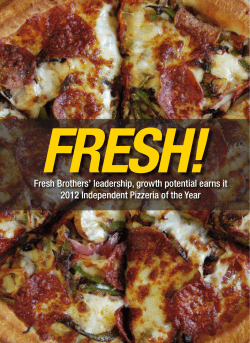 Fresh Brothers` leadership, growth potential earns it 2012