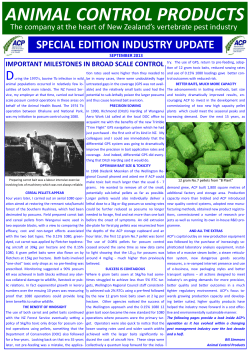 Special Edition 2013 - Animal Control Products