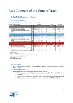 Urinary Tract - Kankerregister
