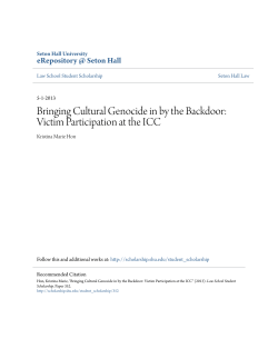 Bringing Cultural Genocide in by the Backdoor