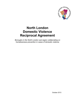 North London Domestic Violence Reciprocal Agreement