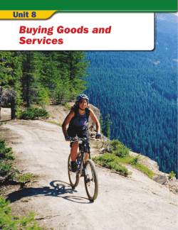 Buying Goods and Services