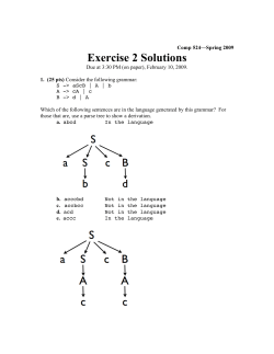 Exercise 2 Solutions