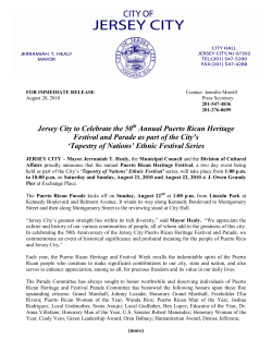 Puerto Rican Heritage Festival Press Release