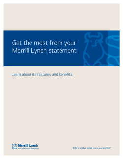 Get the most from your Merrill Lynch statement