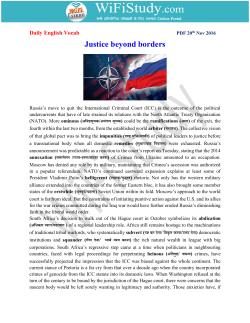 Justice beyond borders