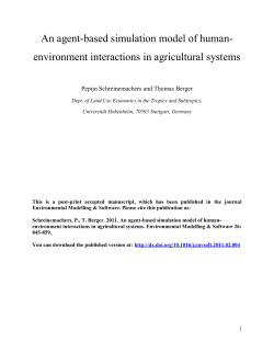 An agent-based simulation model of human