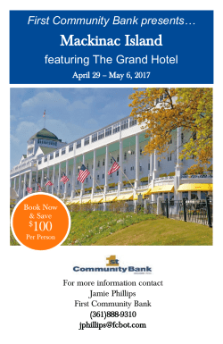 Mackinac Island - First Community Bank