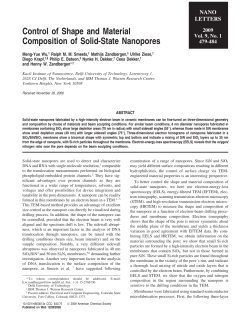 Control of Shape and Material Composition of Solid