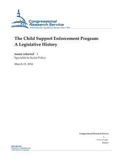The Child Support Enforcement Program: A