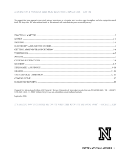 international affairs 1 a journey of a thousand miles must begin with