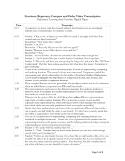 Fractions - EduGAINS