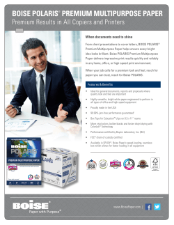 BOISE POLARIS&reg; PREMIUM MULTIPURPOSE PAPER