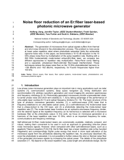 Noise floor reduction of an Er: fiber laser