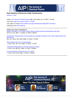 Heat Capacity of Diamond at High Temperatures
