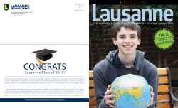 Congrats - Lausanne Collegiate School