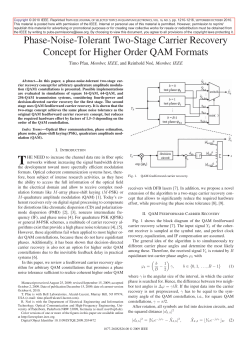 Phase-Noise-Tolerant Two-Stage Carrier Recovery Concept for
