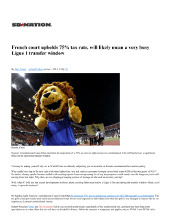 French Court Upholds 75% Tax Rate, Will Likely Mean