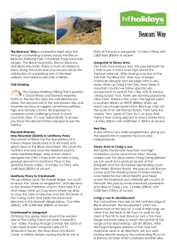 Beacons` Way - HF Holidays