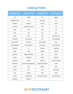 Linking Verbs
