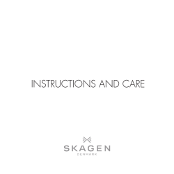 InstructIons and care