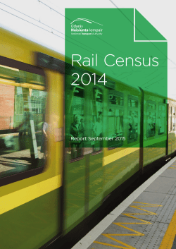 Rail Census 2014 - National Transport Authority