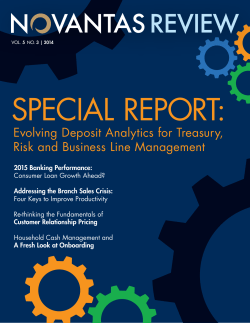 Evolving Deposit Analytics for Treasury, Risk and
