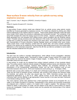 Near-surface S-wave velocity from an uphole