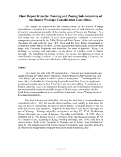 to read report - Wantage Township