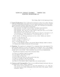 Logical Implications