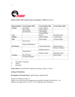 Faculty Senate Minutes - University of Wisconsin