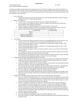 Problem Set #3 Sonoma State University Dr. Cuellar Economics 462