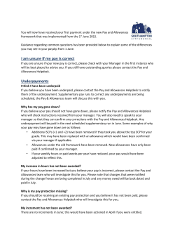 I am unsure if my pay is correct Underpayments